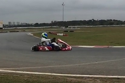 De olho em retorno à F1, Massa treina com kart em Interlagos