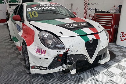 Alfa Romeo, Morbidelli: "Ho centrato un gomma e sono decollato!"