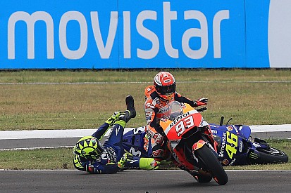 Galería del incidente entre Márquez y Rossi en Argentina