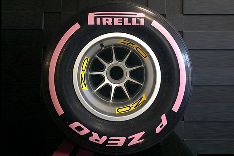 Pirelli muda para rosa cor de ultramacio em Austin