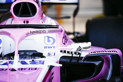 Force India reveals season-long flip-flop sponsor for F1 halo