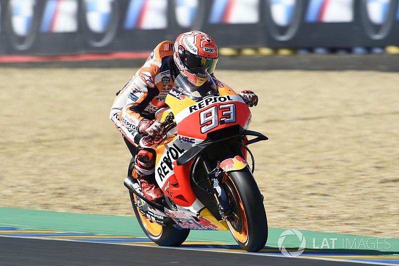 MotoGP Prancis: Marquez puncaki warm-up, Zarco terjatuh
