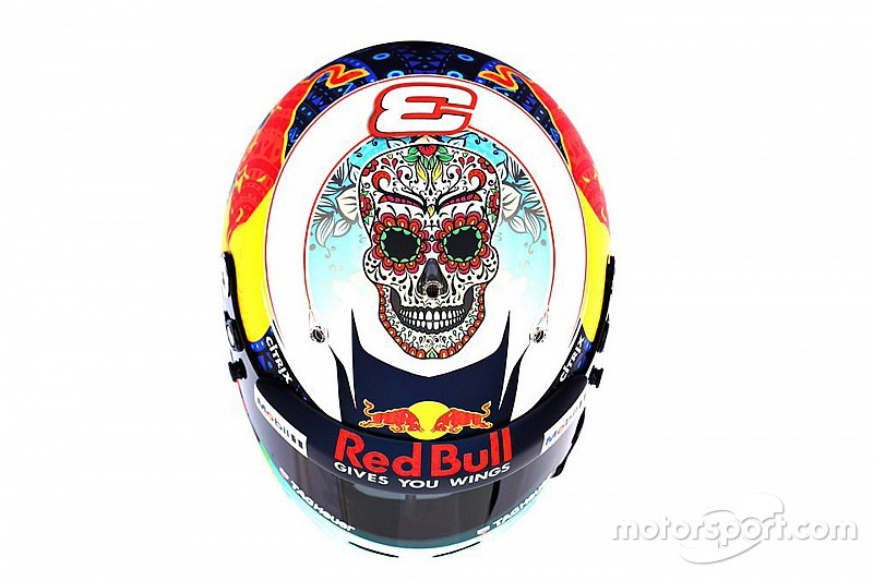 Galería: los cascos especiales de Pérez y Ricciardo en México