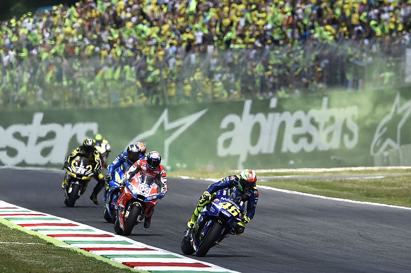 Valentino Rossi auf Platz drei: