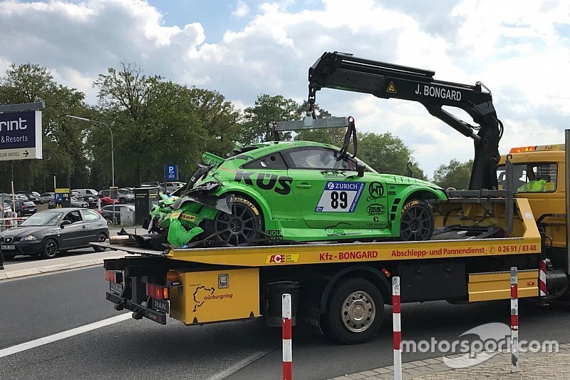 24h Nürburgring 2018: Böser Unfall im zweiten Zeittraining