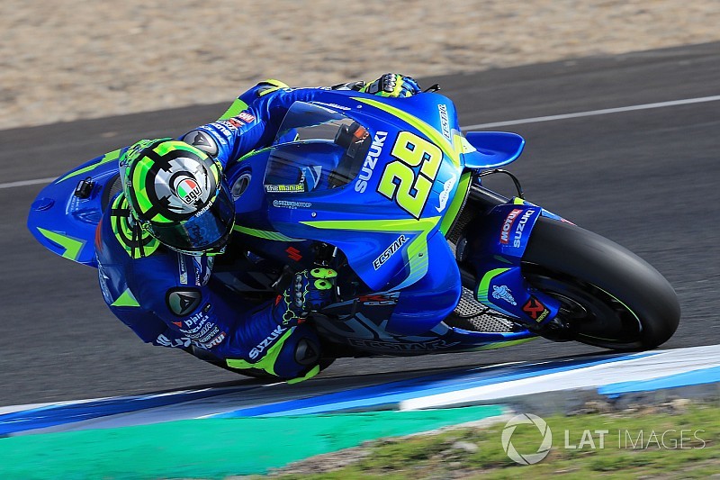 Test Jerez, Giorno 3: Iannone e la Suzuki in vetta, cade Petrucci