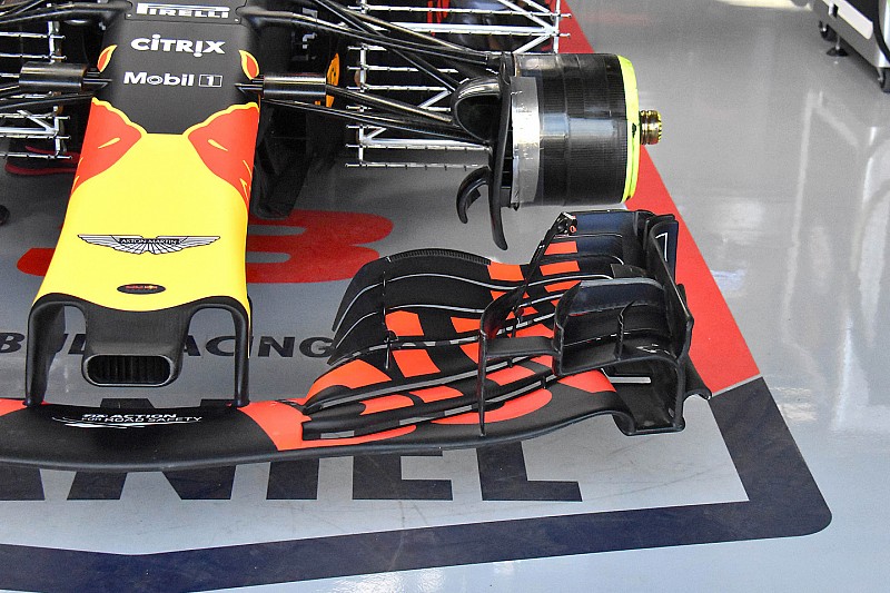Red Bull: sulla RB14 di Ricciardo è stato tagliato l'ultimo flap dell'ala anteriore