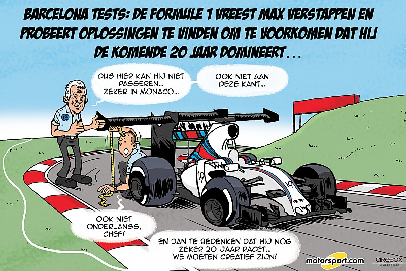Cartoon van Cirebox - Formule 1 vreest Max Verstappen