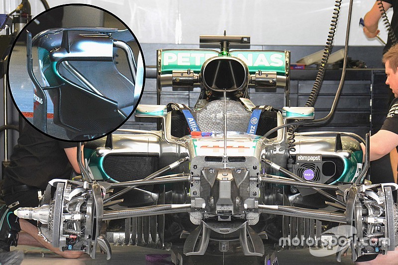 Mercedes: le bocche dei radiatori sono più piccole