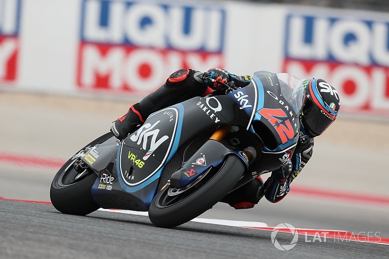 Austin Moto2: Bagnaia overcomes Marquez to win
