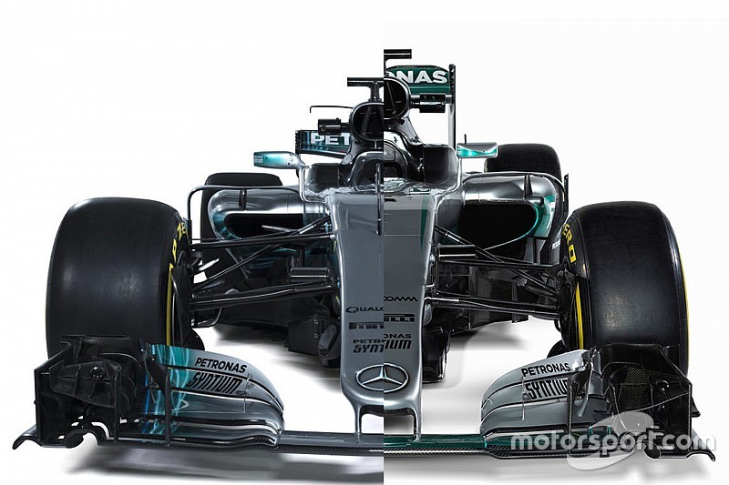 Comparación del Mercedes W08 vs. W07