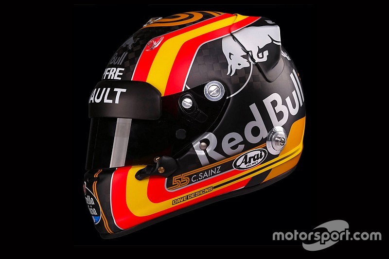 El espectacular casco que Carlos Sainz llevará en Renault