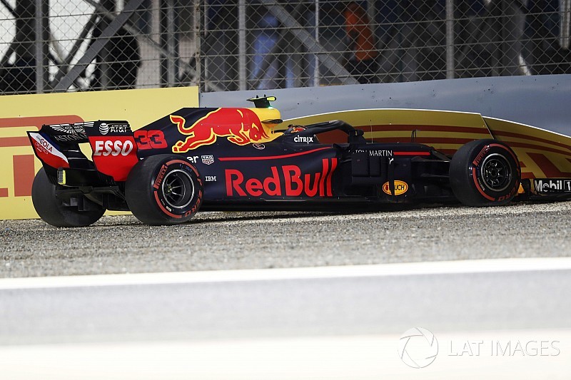 Formel 1 Bahrain: Unfall von Max Verstappen in Q1