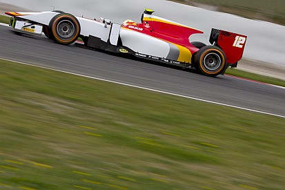 Merhi analiza su primer día de pruebas con el F2