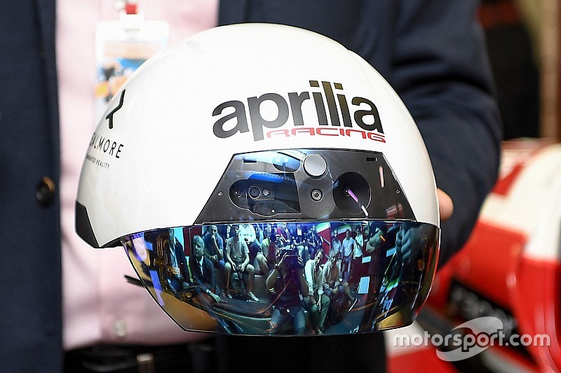 GALERI: Aprilia perkenalkan helm pintar di Misano