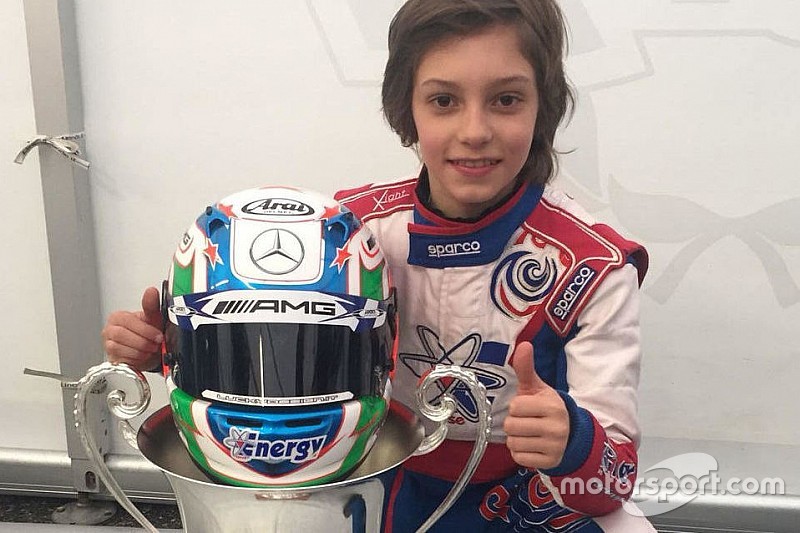 Antonelli nei colori Mercedes AMG ha vinto la Winter Cup