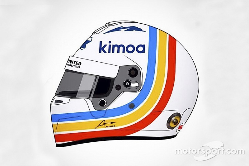Alonso, Daytona 24 Saat yarışı kaskını tanıttı