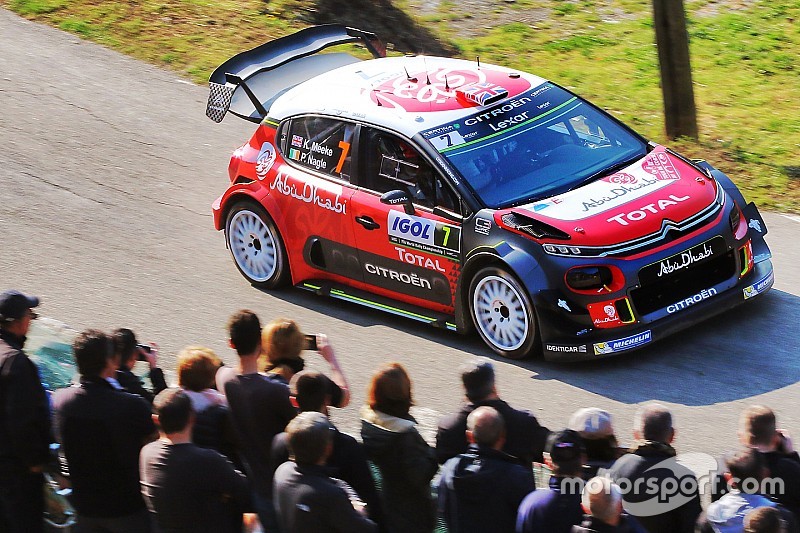 Meeke comenzó liderando el Rally de Francia y Hanninen se estrella