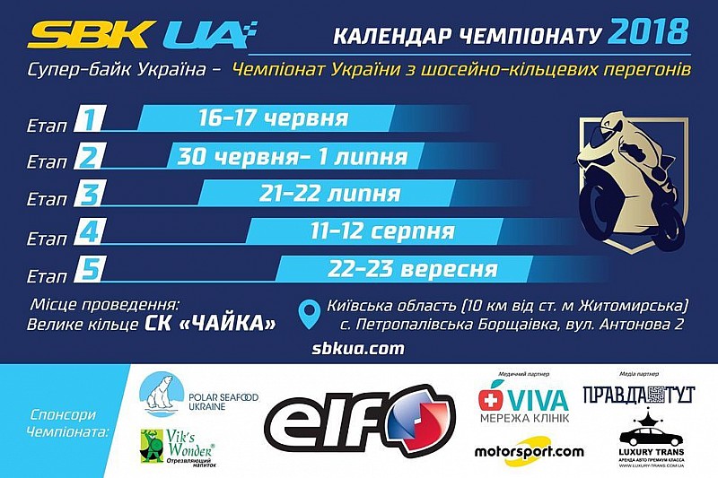 SBK UA: сезон мотоперегонів 2018 року почався