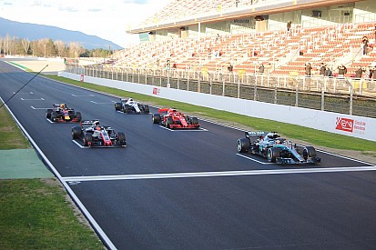 FIA trials F1 standing restart system in Barcelona