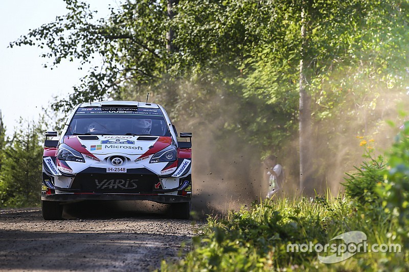 Finland WRC: Tanak leads Ostberg as Neuville makes error