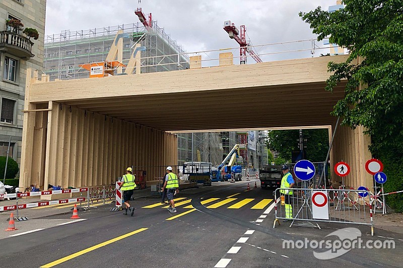 Fotostrecke: Bauarbeiten an der Strecke in Zürich