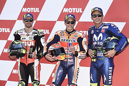 De startopstelling voor de MotoGP Dutch TT van Assen