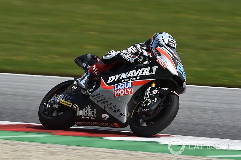 Moto2 Red Bull Ring: Schrotter topt opwarmsessie voor Oliveira