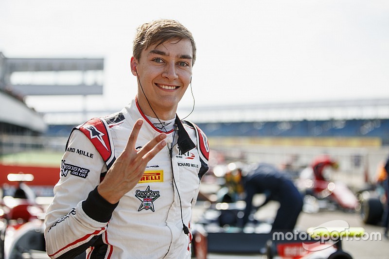 Silverstone F2: Russell takes third straight pole