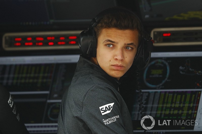 Norris é cotado para piloto reserva da McLaren em 2018