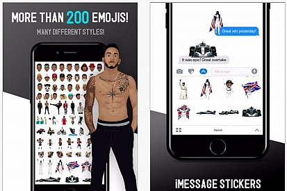 Lewis Hamilton lanza paquete de emojis