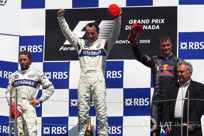 2008: 1. Роберт Кубица, 2. Ник Хайдфельд, 3. Дэвид Култхард