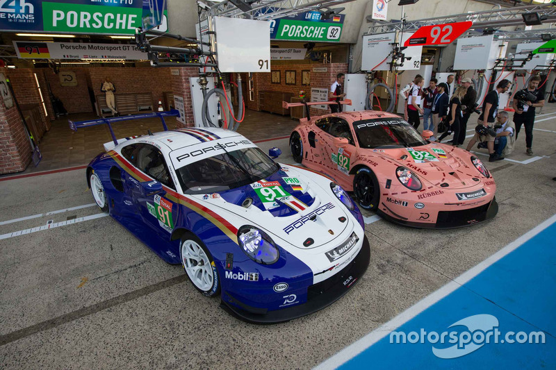 #92 Porsche GT Team Porsche 911 RSR #91 Porsche GT Team Porsche 911 RSR