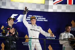 Daniel Ricciardo, Red Bull Racing, Nico Rosberg, Mercedes AMG F1 en Lewis Hamilton, Mercedes AMG F1