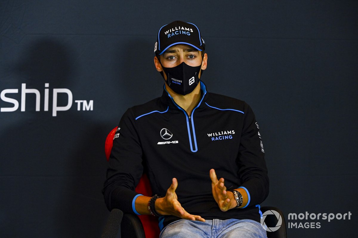 George Russell, Williams Racing, in a Press Conference