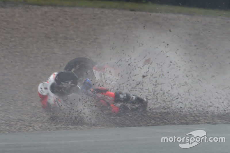 Sturz: Scott Redding, Pramac Racing