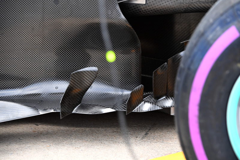 Mercedes-AMG F1 W09 barge board detail