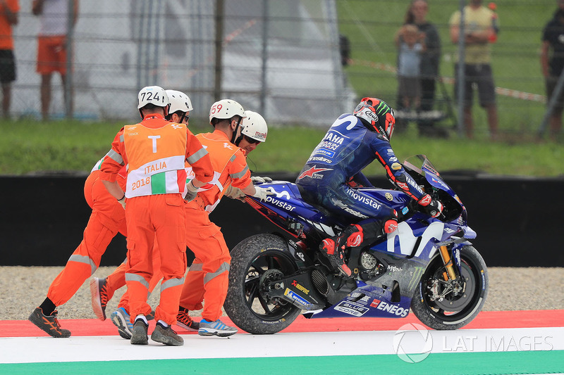 Maverick Viñales, Yamaha Factory Racing, setelah kecelakaan