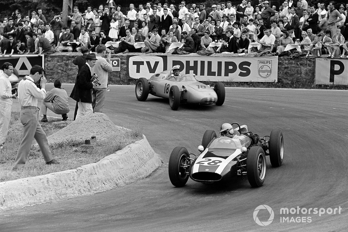 Jack Brabham, Cooper T55 Climax, Joakim Bonnier, Porsche 718