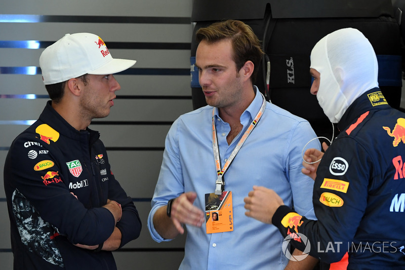 Max Verstappen, Red Bull Racing, Pierre Gasly, Red Bull Racing and Giedo van der Garde