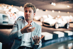 Nico Rosberg at the Mercedes museum