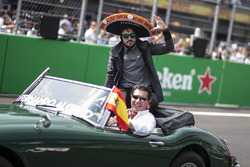 Fernando Alonso, McLaren on the drivers parade