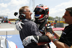 Race winner Matteo Cairoli and Alex Fach