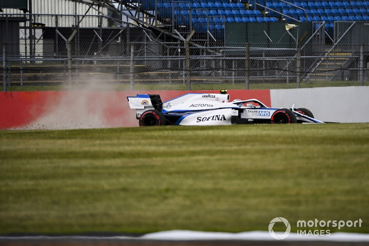 Nicholas Latifi, Williams FW43. Nella stagione d'esordio il canadese ha spesso sbagliato in qualifica