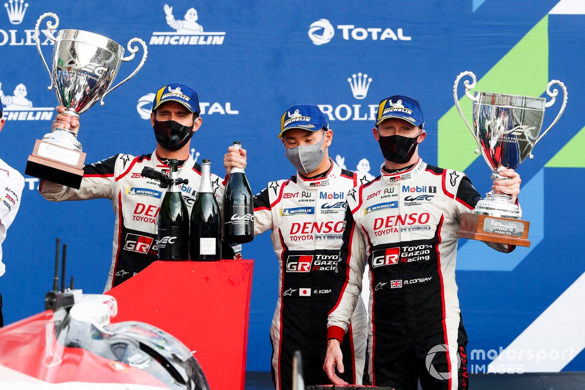 Mike Conway, José María López y Kamui Kobayashi vienen de ganar las 6 Horas de Spa.