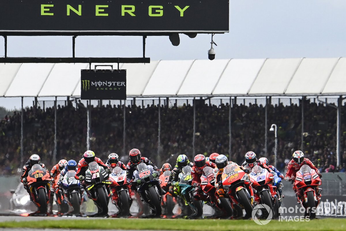 Start balapan MotoGP Inggris 2021 di Silverstone