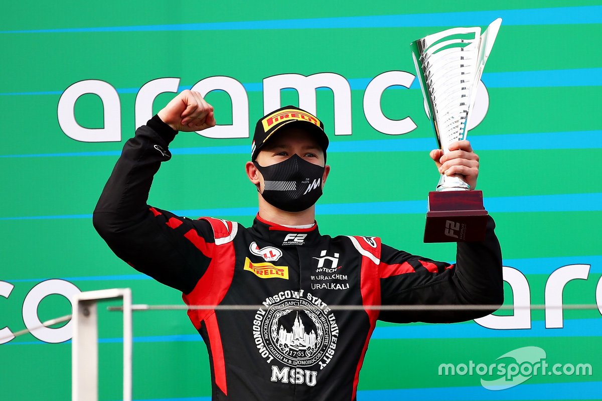 Nikita Mazepin saat memperkuat Tim Hitech Grand Prix di Formula 2 2020 lalu.