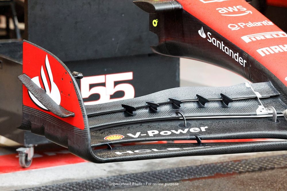 Ferrari SF-23 detalle del endplate delantero