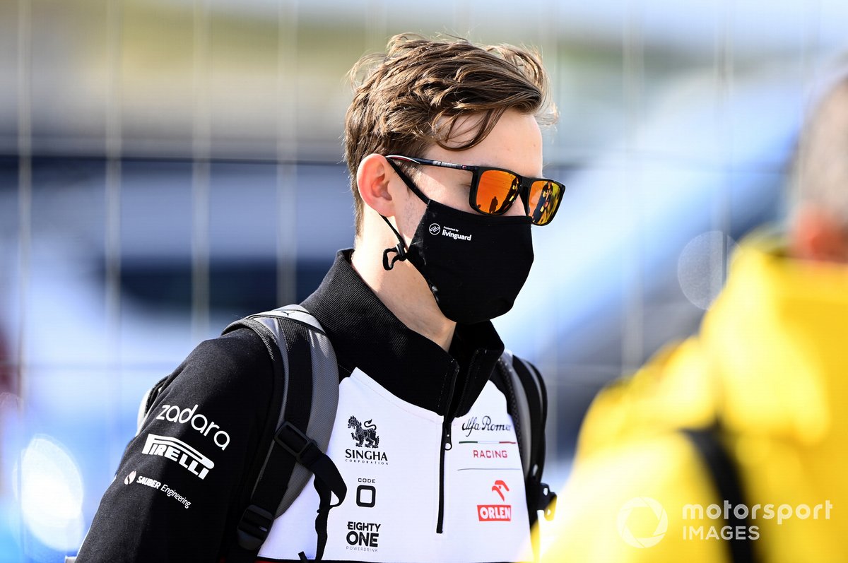 Callum Ilott, pembalap penguji dan cadangan Alfa Romeo Racing.