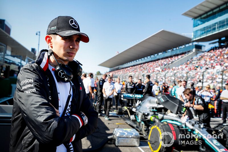 Esteban Ocon, Mercedes AMG F1 on the grid